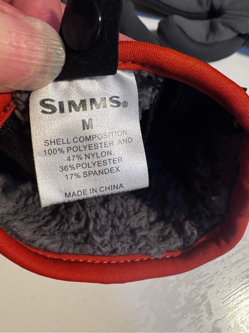 Simms Guide Windbloc Flex Fishing Gloves - Medium - Picture 4 of 5